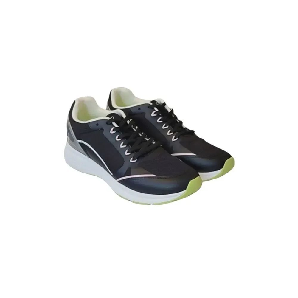 Easy Spirit Scamper Black Cushioning System Lace-Up Sneakers Size 9W